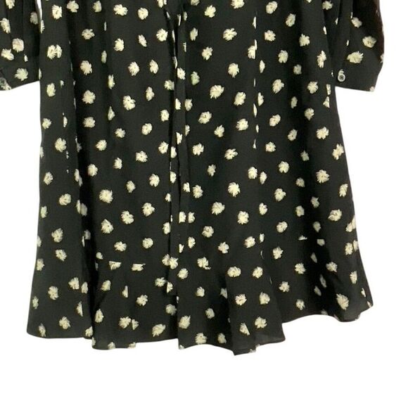 Rebecca Taylor long sleeve dandelion dress size 6. 100% silk, drawstring waist - Picture 11 of 15